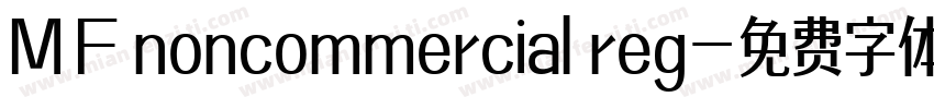 MF noncommercial reg字体转换